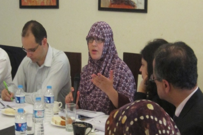 A session held in Peshawar with civil society, think tanks, and youth on development priorities for FATA.